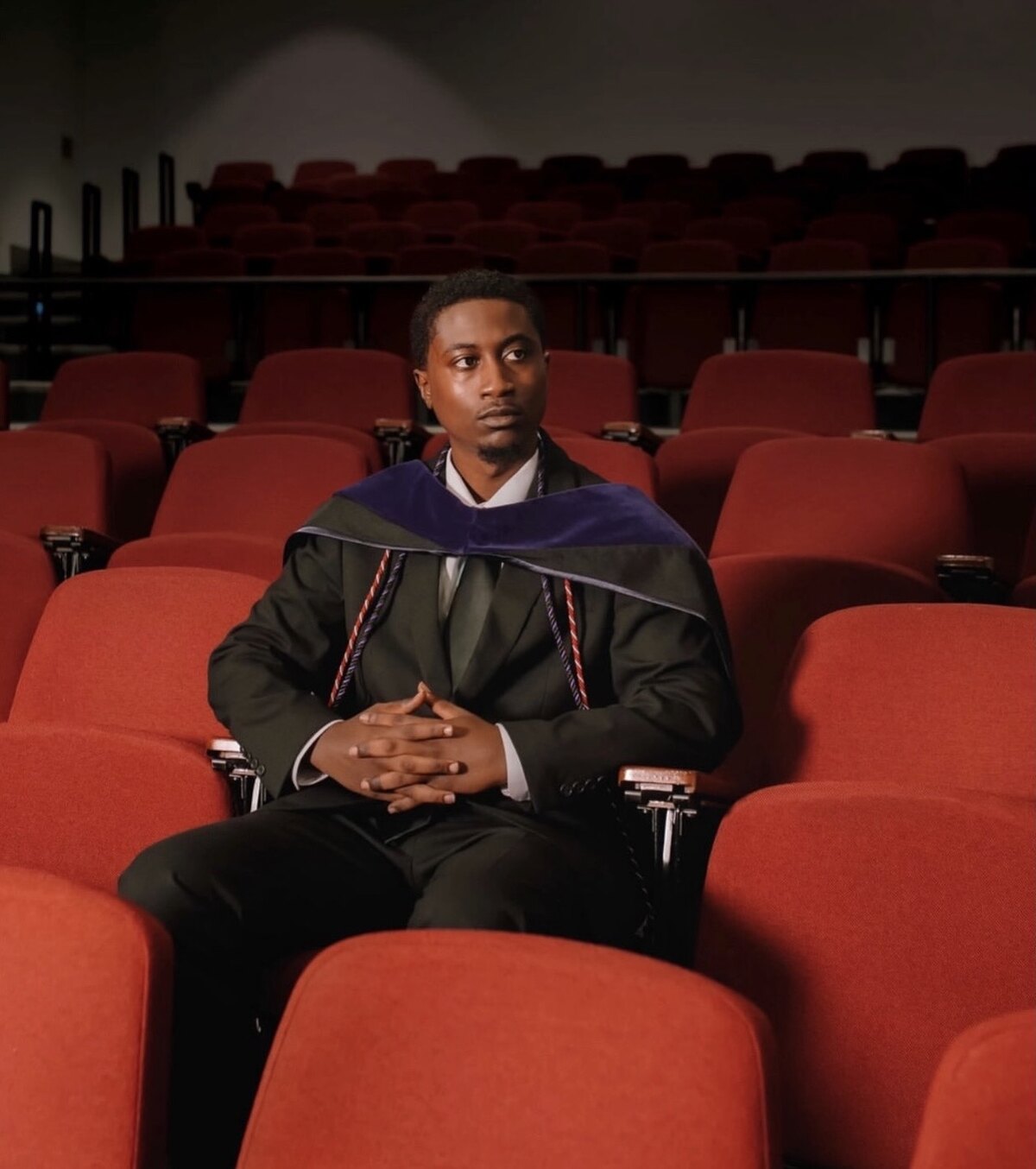 Huey Dunomes Jr., founder of bio, at his law school graduation